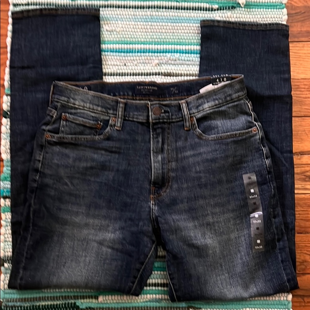 LUCKY BRAND Athletic Slim Blue Jeans 33x32